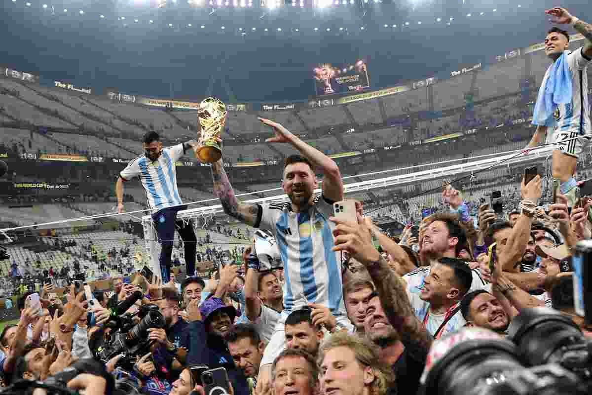 Messi festeggia