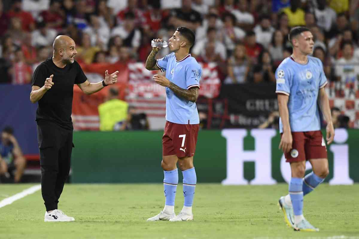 Cancelo con Guardiola 