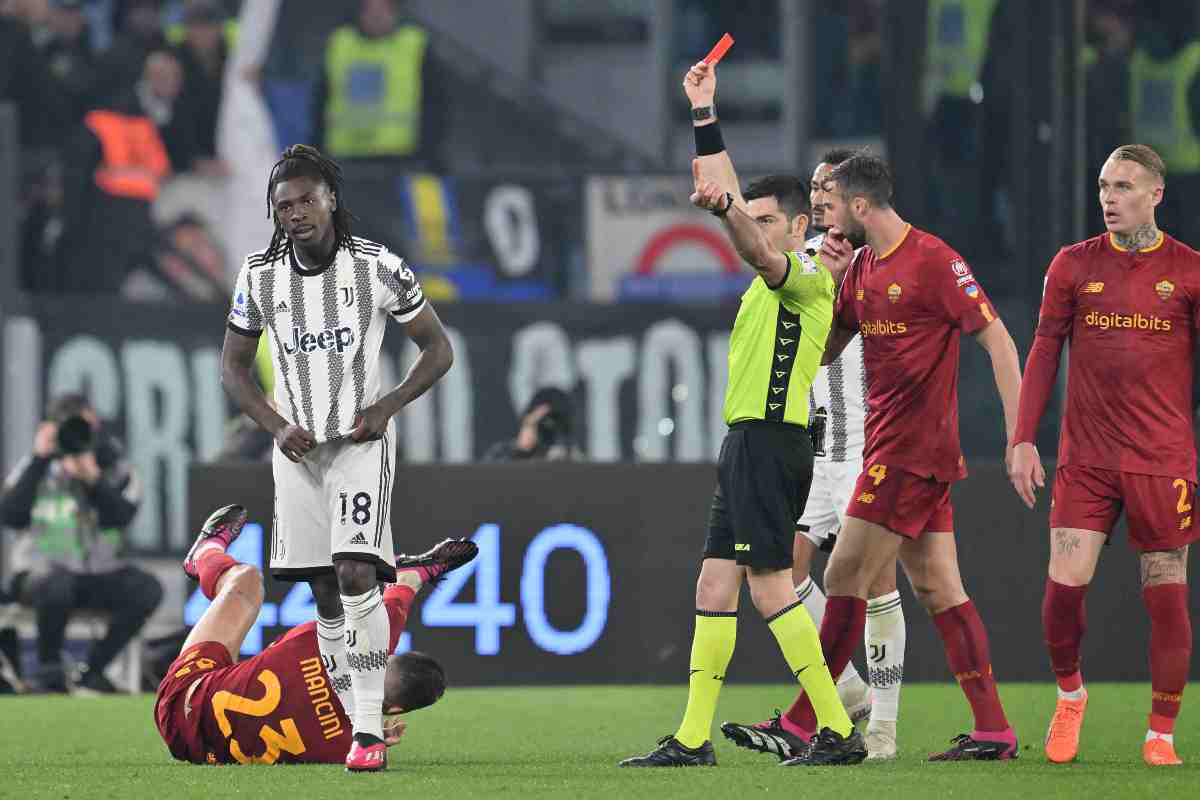 Rosso Kean Roma-Juventus